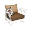 Hamptons graphic outdoor aluminium armchair