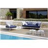 Hamptons graphic outdoor aluminium armchair