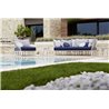 Hamptons graphic outdoor aluminium armchair