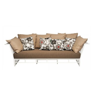 Hamptons graphic outdoor aluminium sofa - ROB-9732