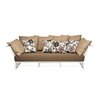 Hamptons graphic outdoor aluminium sofa