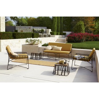 Hamptons graphic outdoor coffee table with HPL top 3 measures - ROB-9735H/9736H/9739H