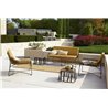 Hamptons graphic outdoor coffee table with HPL top 3 measures