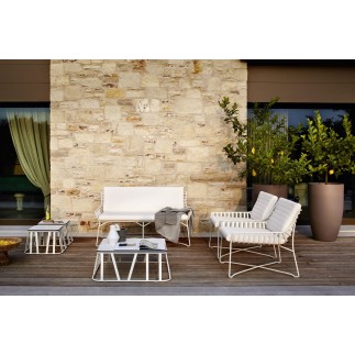 Hamptons graphic outdoor coffee table with HPL top 3 measures - ROB-9735H/9736H/9739H