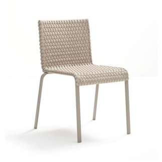 Key west outdoor stackable chair whit woven - ROB-4210