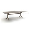 Key west steel table with stone effect top