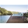 Sun Lounger aluminium with woven Key west