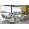 Key west aluminium 2 seat sofa with woven