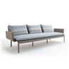 Key west aluminium 3 seat sofa with woven