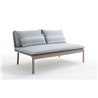 Key west aluminium modular sofa with woven