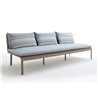 Key west aluminium modular sofa with woven