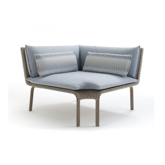 Key west aluminium modular sofa with woven - ROB-4285/4286/4287/4288/4289/4290