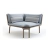 Key west aluminium modular sofa with woven