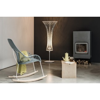 Floor Lamp in Leather - Guapa