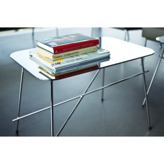 Coffee table with steel top - Walter | Midj