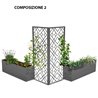 Frangi Potter modular planter with sunblind