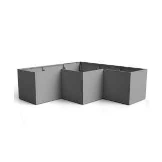 Modular Outdoor Steel Planter - Cubo | ISA Project