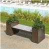 Modular planter with bench - Cubo Panco