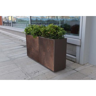 Modular planter in steel and stoneware - Mixy | IsaProject