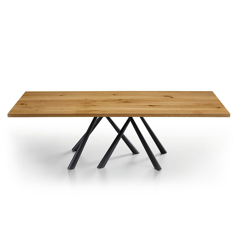 Tavolo Rettangolare con Piano in Legno - Forest | Midj