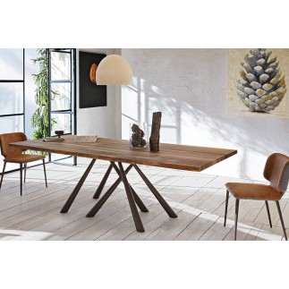 Rectangular Table with Wooden Top - Forest