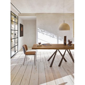 Tavolo Rettangolare con Piano in Legno - Forest | Midj