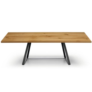 Dining Rectangular Table with Wooden Top - Alfred | Midj