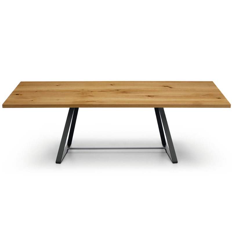 Dining Rectangular Table with Wooden Top - Alfred | Midj