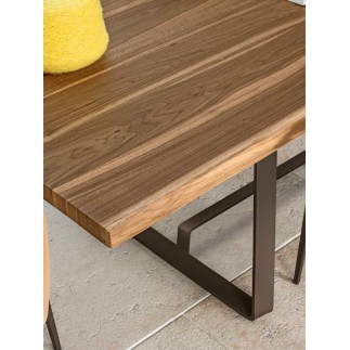 Dining Rectangular Table with Wooden Top - Alfred