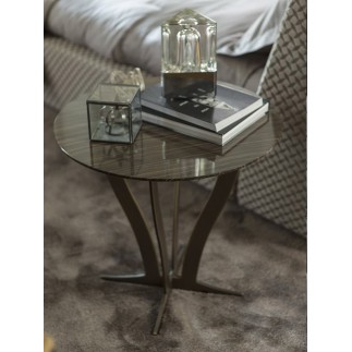 Round coffee table in metal and marble - Richard | IsaProject