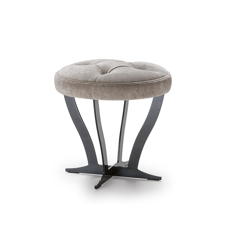 Round padded ottoman - Richard Soft | IsaProject