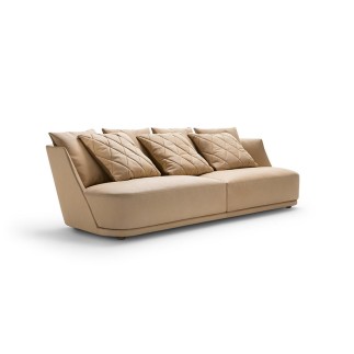 2-Seater sofa in fabric or leather - Audrey | IsaProject