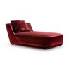 Audrey chaise lounge in fabric or leather