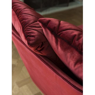 Chaise lounge in fabric or leather - Audrey