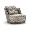 Grace armchair in fabric or leather