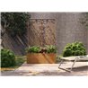 Scherma modular planter with sunblind in steel