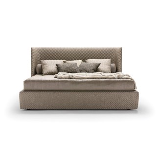 Double Bed in fabric or leather - Vivien | IsaProject