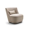 Vivien small armchair in fabric or leather