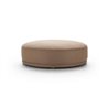 Vivien round ottoman in fabric or leather