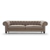 Chesterfield sofa in fabric or leather - Alfred