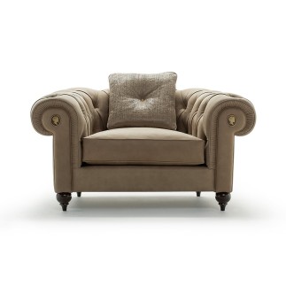 Armchair in fabric or leather - Alfred - ISA Project