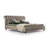 Chesterfield bed in fabric or leather - Alfred