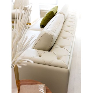 2-Seater sofa in fabric or leather - Tracy | IsaProject