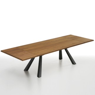 Extensible wooden table - Zeus | Midj