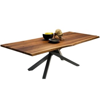 Tavolo rettangolare con piano in legno - Pechino | Midj