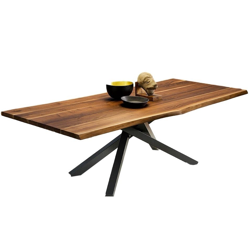 Rectangular table with wooden top - Pechino | Midj