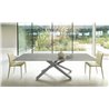 Extendable table with glass top - Pechino