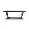 Humphrey metal dining table with wood top