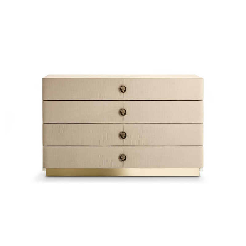 Chest of drawers covered in leather - Jasmine | IsaProject