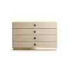 Jasmine chest of drawers covered in leather